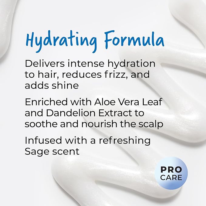 Hydrating Conditioner, 16 oz - (Sodium Chloride Free, Sulfate Free, Paraben Free, Vegan)