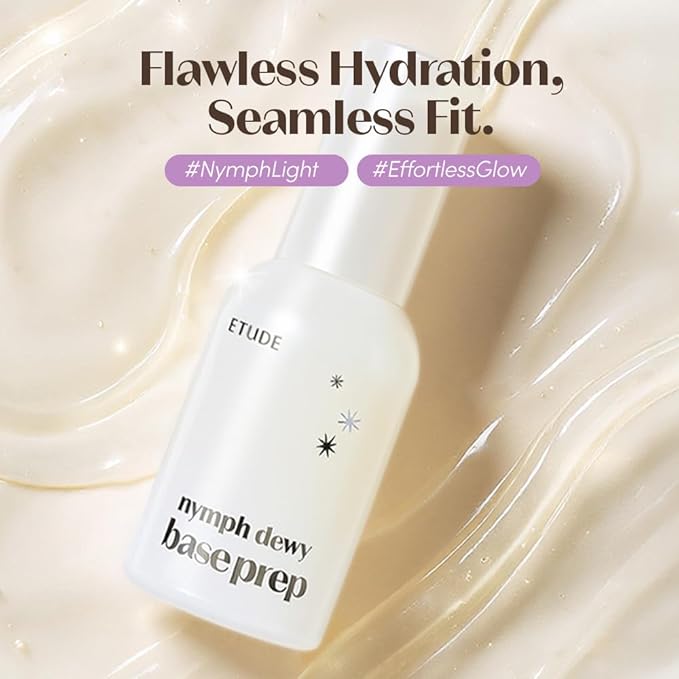 ETUDE Nymph Dewy Base Prep primer | Hydrating Serum Primer for Radiant Skin, Face Primer, Korean makeup, Makeup Base