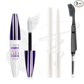White Mascara and Eyeliner Set,5D Colored Mascara Volume and Length Waterproof,Natural Curling rimel de pestañas,Suitable for Women Eye Makeup