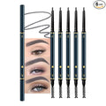 FeiCuiYun 5 Pcs Eyebrow Pencils for Women, Waterproof Professional Makeup Micro Brow Pencil, Grey Brow Kit with Eyebrow Brush, Ultra-Fine Mechanical Pencil, Vegan&Cruelty-Free (C04#Grey)