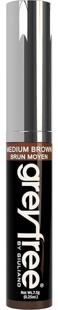 Root touch up hair mascara temporary cover conceal gray roots hair lines eyebrows mens mustache and beards Medium-Brown