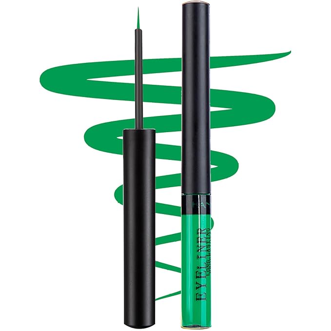 Liquid Eyeliner, Matte Colored Eyeliners, Green Eyeliner, White Black Red Brown Purple Waterproof High-pigmented Colorful Eyeliners Eye Makeup,1PC Green