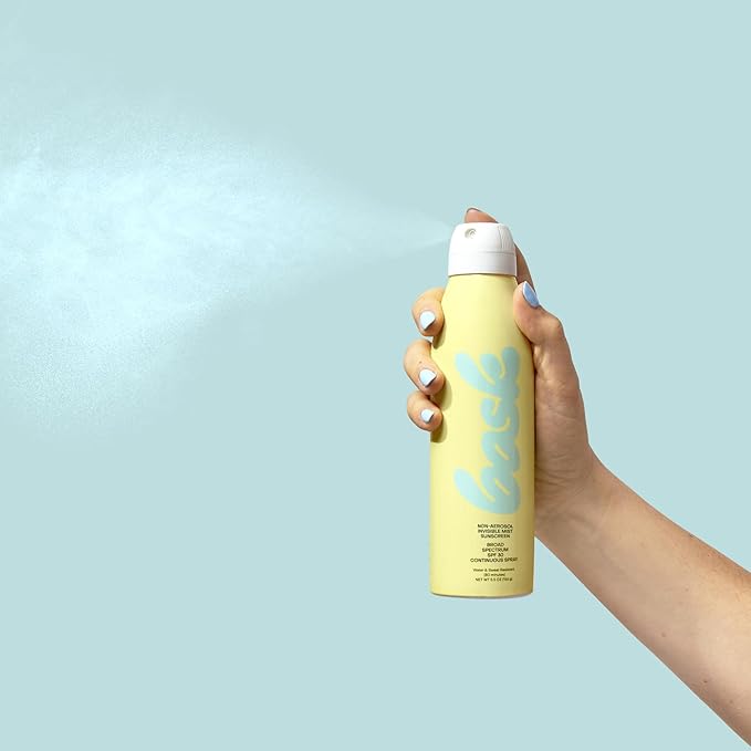 Bask SPF 30 Sunscreen Spray - Non-Aerosol, Broad Spectrum UVA/UVB Protection, Dermatologist Recommended, Moisturizing, Lightweight & Non-Greasy, 5.5 oz | Non-Aerosol, No White Cast, Lightweight, Fast-Absorbing