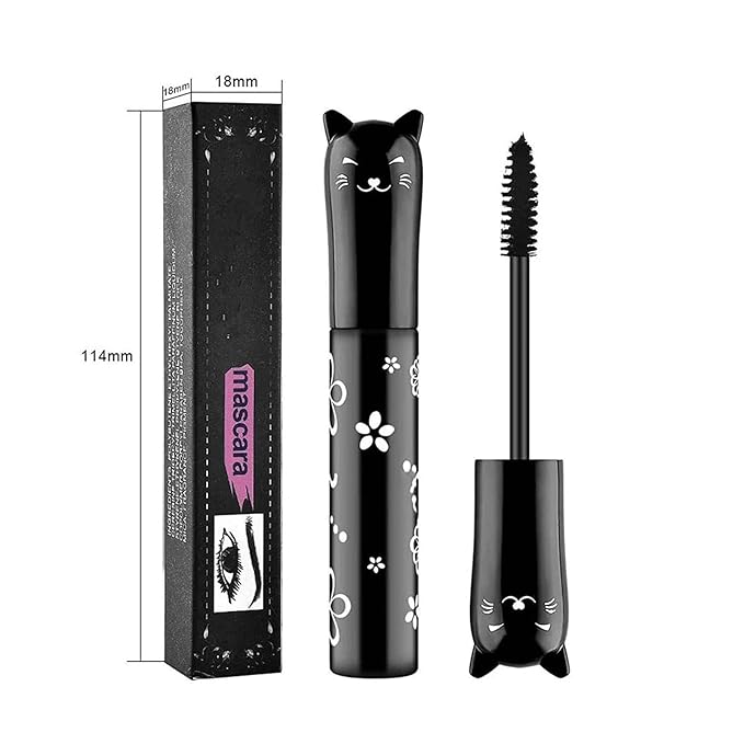 2 PCS Purple Cat eye mascara　Colored Makeup Waterproof Fast Dry Eyelashes Curling Lengthening Makeup Eye Lengthening, Lifting, Curling