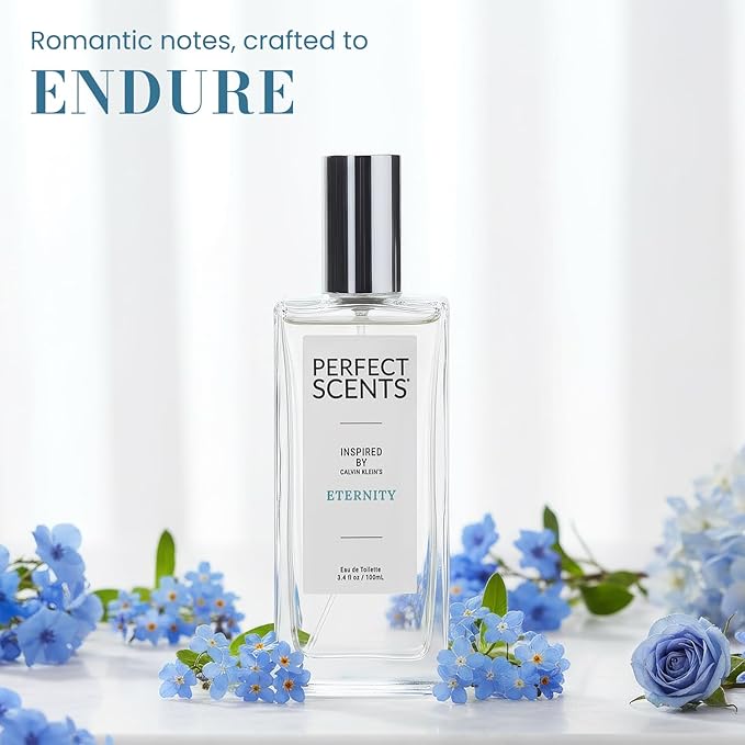 Perfect Scents Fragrances, Inspired by Calvin Klein’s Eternity, Women’s Eau de Toilette, CLEAN, Vegan, Paraben-Free, Phthalate-Free, Never Tested on Animals, 3.4 Fluid Ounces