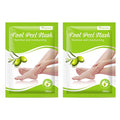 Magik Foot Peeling Mask Baby Soft Cracked Heels Remove Dead Skin Calluses (Olive, 4 Pairs)