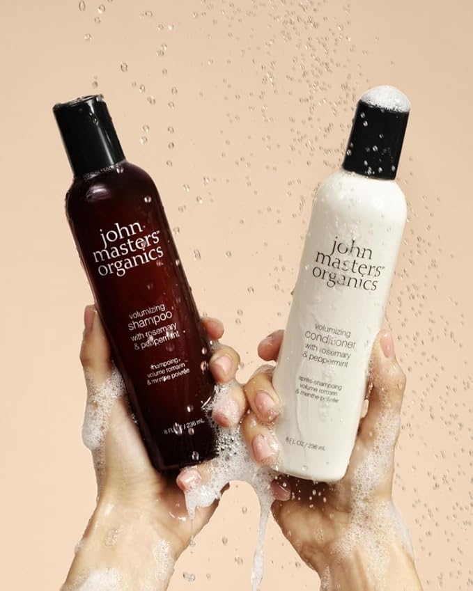 john masters organics | Volumizing Conditioner with Rosemary & Peppermint | Fine Hair | Volume | Silicone & Paraben Free | Clean Haircare (16 oz.)