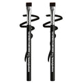 Beauty Junkees Flat Eyeliner Brush - Professional Precision Makeup Brush for Sharp Eye Liner, Eyebrow Shaping & Concealer Application, Flat Definer 2 Pack