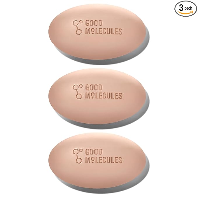 Good Molecules Clarify and Cleanse Bar Pack 3 – 89 g / 3.15 oz Each | Soap Free Face & Body Cleansing Bar with Salicylic Acid (BHA)