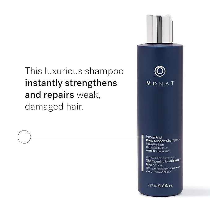 MONAT Damage Repair Bond Support Shampoo – Nourishing Cleanser – Strengthened Hair Shampoo – Advanced Repair Technology – Ideal for Daily Hair Wellness – Fortifying Ingredients