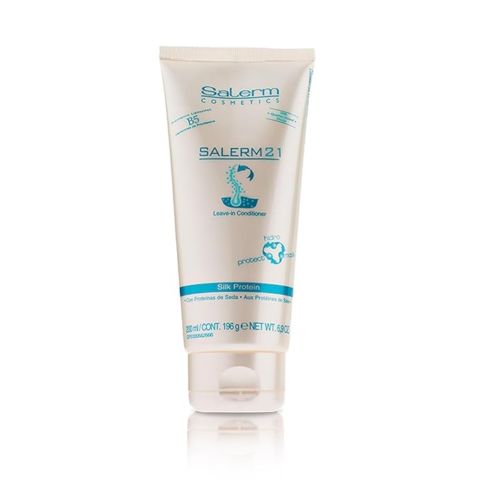 SALERM - Instant Hair Conditioner 21 Silk Protein - 200 ml - Leave-In or Rinse-Out Conditioner - with Silk Proteins - Heat Protector and Hydrating