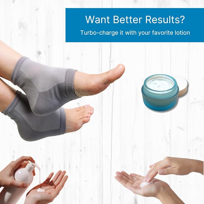 NatraCure Vented Heel Sleeves with SmartGel Hydration Vented Moisturizing Heel Sleeves