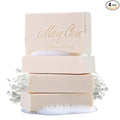 Mary Case Sea Salt Bar Soap Set of 4 | Natural Soap with Olive & Coconut Oils | Vegan Bath Soap for Men & Women | Exfoliating, Balancing Moisture & Mineral-Rich Nourishment