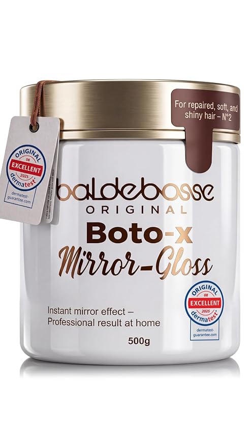 Hair Botox Treatment – Deep Repair Mask with Keratin & Collagen – Frizz Control – Mirror Gloss Shine – 17.6 oz