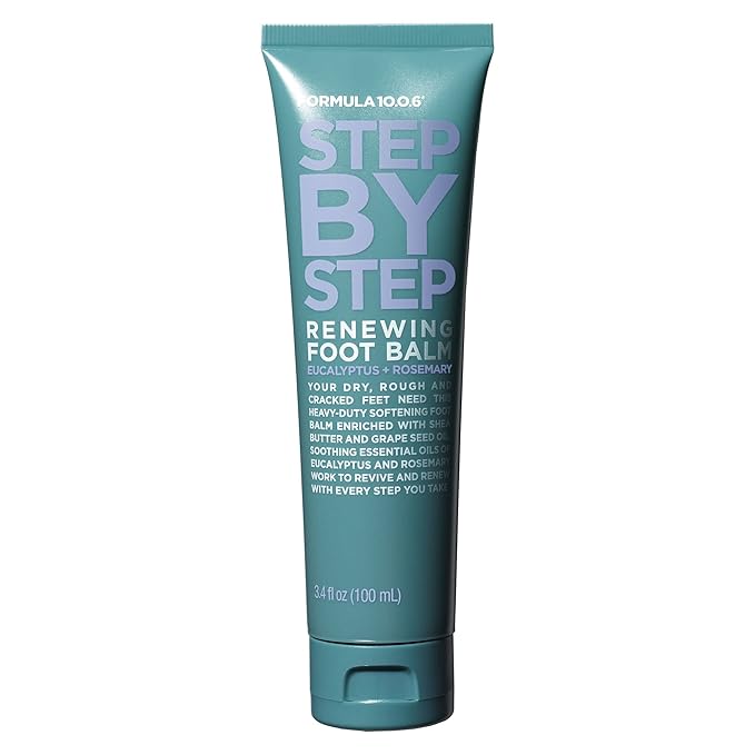 FORMULA 10.0.6 Step by Step Renewing Foot Balm Moisturizing Foot Cream for Dry Cracked Feet 3.4 fl oz (100ml)