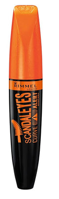 Rimmel London Scandaleyes Curve Alert Mascara, Volumizing, Curls, Plumps, 001, Black, 0.41oz