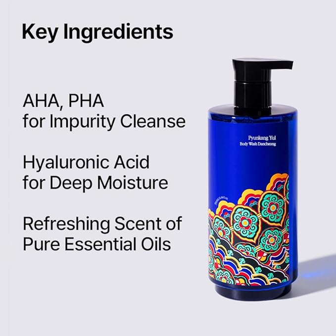 Pyunkang Yul PKY Dancheong Moisturizing Body Wash for Dry & Sensitive Skin, Gentle Cleanse with Essential Oils, Korean Skincare (350 ml / 11.83 Fl. Oz)
