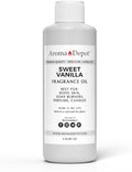 Aroma Depot 4 oz / 4 Ounce Sweet Vanilla Unisex Perfume/Body Oil Our Interpretation, Premium Quality Uncut Fragrance Oil