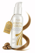 VITAMINS hair cosmetics Keratin Hair Serum with Biotin, Castor Oil & Collagen - Anti-Frizz Heat Protectant & Leave-In Shine Treatment for Dry, Damaged, Color-Treated Hair - 4.25 fl oz (125mL)