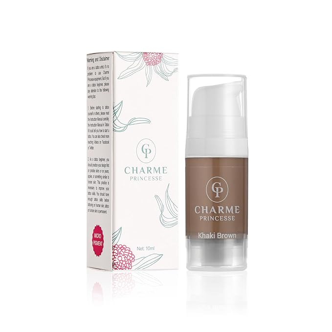 Charme Princesse Permanent Makeup Ink Microblading Ink Eyebrow Eyeliner Vegan Tattoo Ink 10ml Eyebrow Pigments Permanent Makeup Inks for Eyebrow Tattoo Plant Inks