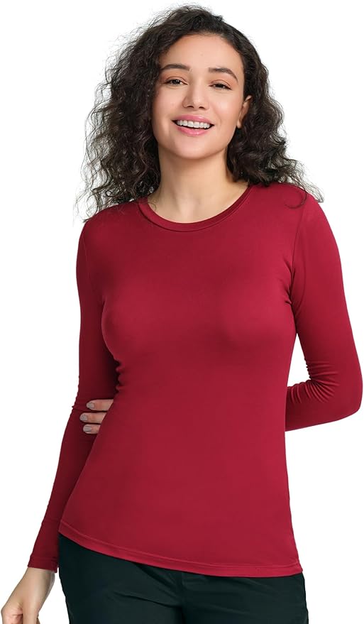 COZYFIT Scrub Undershirts Long Sleeve Women - Underscrub Comfort Tee