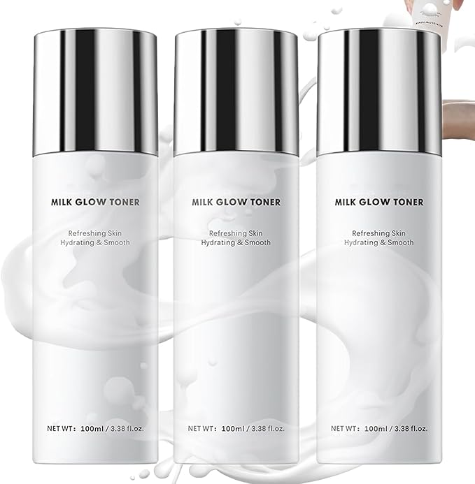 Milk Skin Toner, Deep Moisturizing Refreshing Skin Soothing Milky with Rice Bran Extract, Centella Asiatica Extract, Glow Milk Toner for Fresh, Cooling, Soothing, Makeup Prep Spray