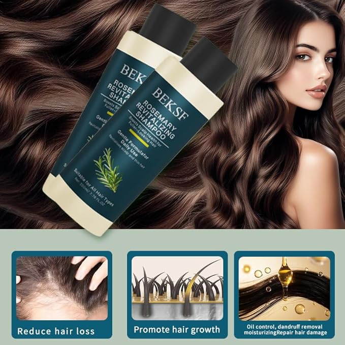 Rosemary Shampoo It Regulates Thebalance Of Scalp Oil Cares For Your Hair & Deeply Cleanses& Sulfate Paraben-Free for Oily Scalp & Sensitive Skin