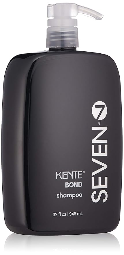 SEVEN Kente Bond Repair Shampoo, Strengthening Shampoo for Damaged Hair Split Ends, Bond Building Cleanse with Green Tea Guar ProVitamin B5 for Repair Hydration, 32oz