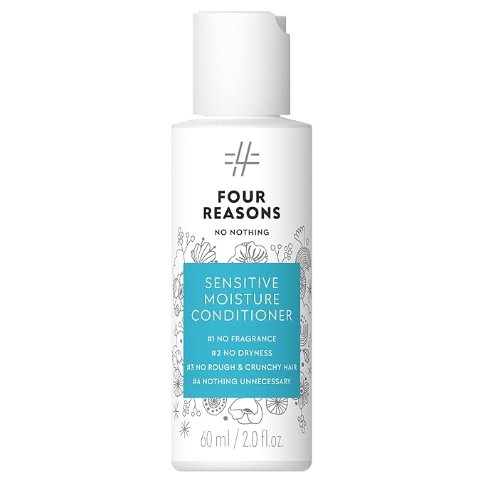 No nothing Sensitive Moisture Hair Conditioner for Women - Hydrating & Moisturizing, Unscented, Fragrance Free & Hypoallergenic Conditioner for Sensitive Sclap - for All Hair Types - Travel Size