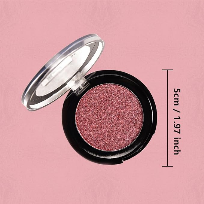CAKAILA Monochrome Powder Eyeshadow Palette Makeup,Wine Red Natural Neutral Single Shimmer Eye Shadow for Older Women,Buildable Sparkly Eye Finish,Long Lasting Naturing-Looking