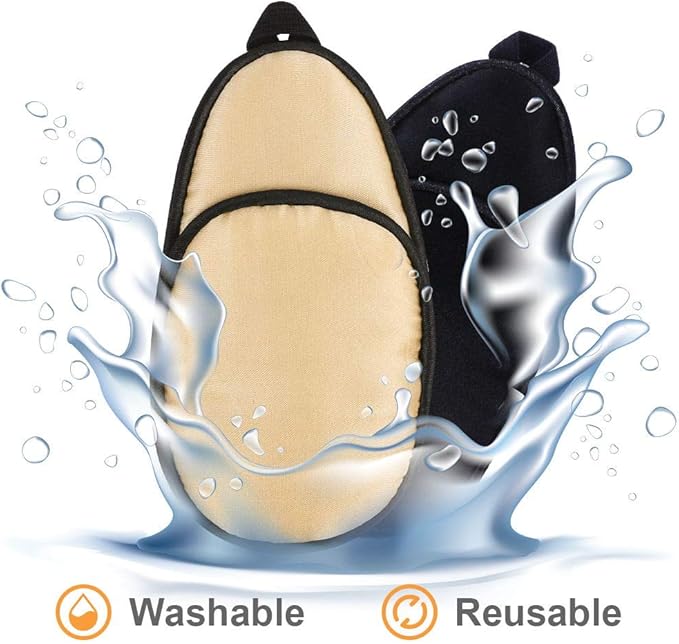eZAKKA Eye Patches for Adults Left Right Eye, Eye Patch for Glasses, Medical Soft Eye Patch for Lazy Eye Amblyopia Strabismus and After Surgery (Champagne + Black)