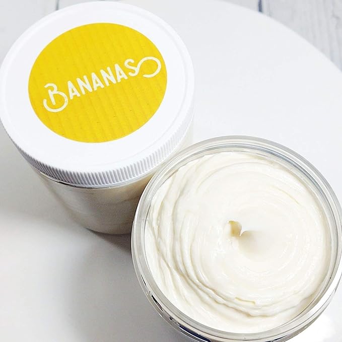 Sunbasil Soap Banana Whipped Body Butter Lotion Tropical Skin Cream Summer Gift for Her Moisturizer