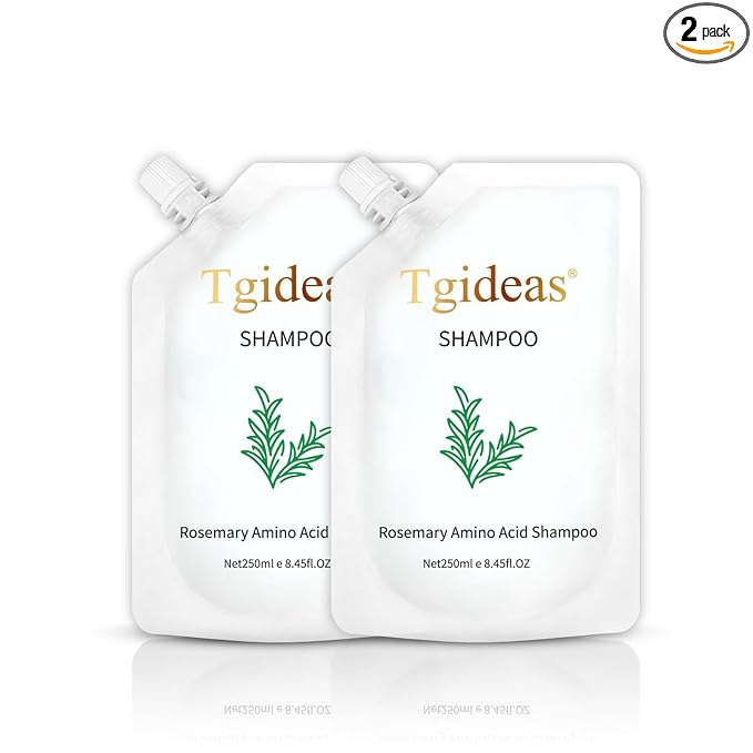Tgideas Rosemary Biotin Amino Acid Shampoo, Hair Growth Shampoo for Women and Men, Thinning Hair Loss Natural 8.45 fl oz, Two-Pieces