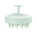 HEETA Scalp Massager Hair Growth, Soft Silicone Scalp Scrubber Shampoo Brush for Exfoliation, Dandruff Removal & Head Massage Stress Relax, Wet & Dry Use for Thick, Thin Hair Care, Wheat Straw Green