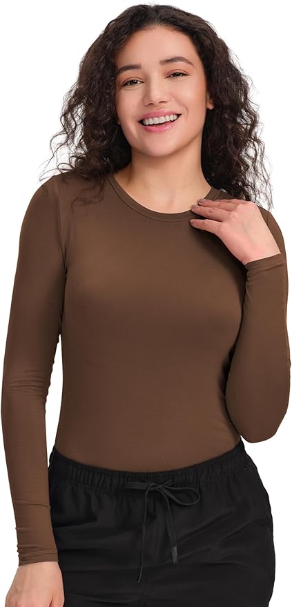 COZYFIT Scrub Undershirts Long Sleeve Women - Underscrub Comfort Tee