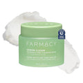 Farmacy Sensitive Skin Makeup Remover Cleansing Balm - Green Clean Waterproof Makeup Remover Balm + Oil Cleanser for Face - Melts Make Up + SPF - Hydrates + Softens Skin - Fragrance-Free (200ml)
