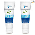 Globe (2 Pack Urea Cream 40% - (4 oz) Intensive Hydration for Dry and Cracked Heels, Feet, Hands, Elbows and Knees - Callus Remover for Women - Helps Athletes Foot - Foot Odor - Total 8 oz
