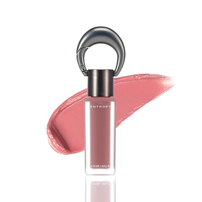 ENTROPY Makeup Matte Lip Tint – Soft Blur Line/Lightweight Velvet Matte Lip Tint, Soft Focus Finish, Natural MLBB Color, Long Lasting Lip Color - Poudre Gem (Dusty Pink Beige) | soft blur lip tint, velvet matte finish, lightweight lip tint