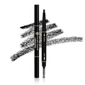 Eyebrow pencil eyebrow Eyebrow Retractable Definer Pencil, eyebrow stylist shape and fill eyebrow pencil, professional eye makeup (01 Black)