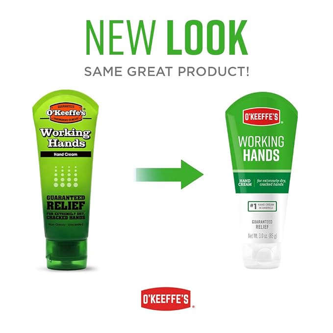O'Keeffe's K0290004-8 Working Hands Hand Cream Tube (8 Pack), 3 oz