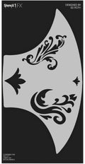 Stencil1FX Flourishes 1 Eyes Makeup Stencil - Fairy Renaissance Elven Princess - Makeup Stencil for Costumes, Dress Up, Halloween, Cosplay, Face Painting, Raves, Festivals, Parades, Parties