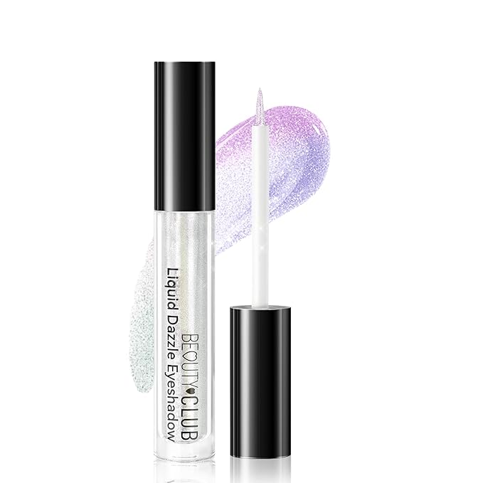 Liquid Glitter Chameleon EyeShadow Stick, Waterline Cream Matte Eye liner, Holographic Multichrome Metallic Shimmer Water Line Eyes Liner for Daily Makeup, 04# Purple Pink