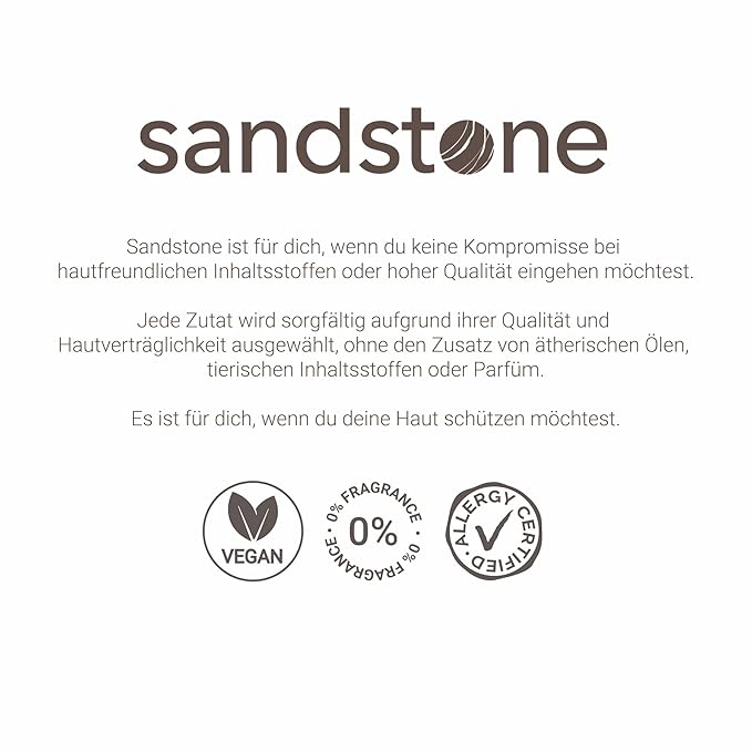 Sandstone Scandinavia Hypoallergenic Mascara for Sensitive Eyes – Smudge-Proof & Sweatproof Lengthening Mascara with Lash Separation – Vegan, Fragrance-Free & Allergy Certified – Brown