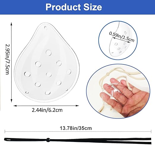 AMZVIO 2Pcs Eye Shield after Cataract Surgery,Clear Eye Protector with Adjustable Strap,Medical Eye Patch for Adults and Kids, Plastic Hard Protection Cover for Sleeping (Beige)
