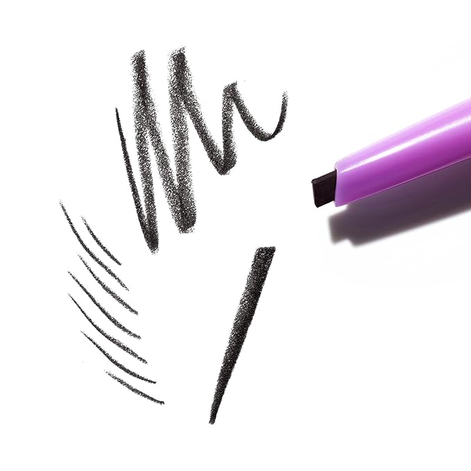 Kosas Brow Pop Eyebrow Pencil – Brow Pencil with Spoolie, Black