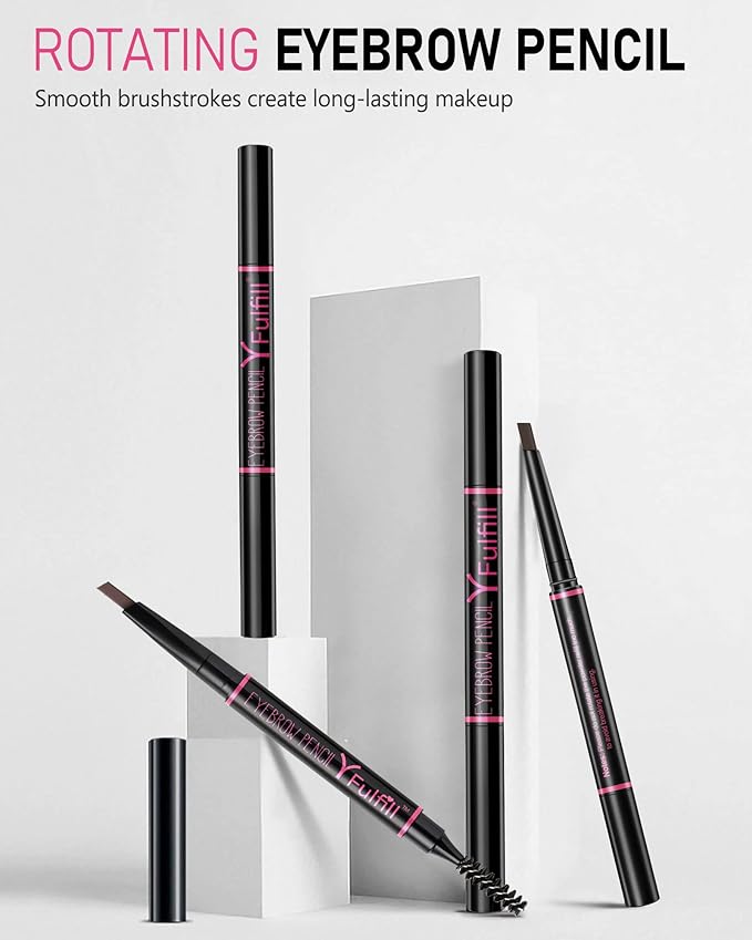 Yfulfill Grey Eyebrow Pencil for Older Women, Waterproof, Eyebrow Pen for Gray Hair