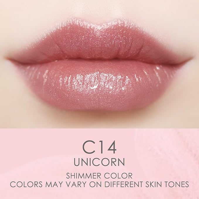 CATKIN Lip Balm Color Tinted Shimmer Lipstick Ultra Hydrating Lip Moistrurizer Lip Care with Vitamin E Nourishing For Cracked & Dry Lips 0.12 oz 2pcs (C14+C15)