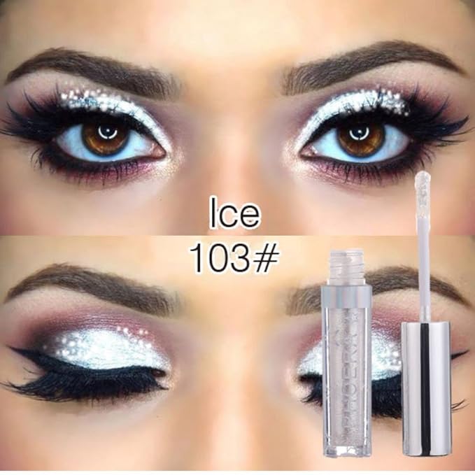 Liquid Eyeshadow, Waterproof Glitter Shimmer Sparkle Eye Stick Easy To Wear Long Lasting Eyeliner Eye Pencil Makeup Cosmetics(A103)
