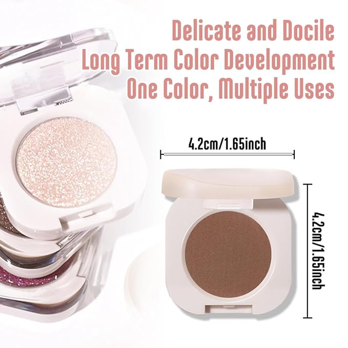 CAKAILA Single Nude Coffee Brown Matte Eyeshadow,Bright Intense Monochrome Eye Shadow,Apply Makeup Easily,Matte Pressed Powder Single Eyeshadow,24 Hour Eye Makeup Longwear Waterproof