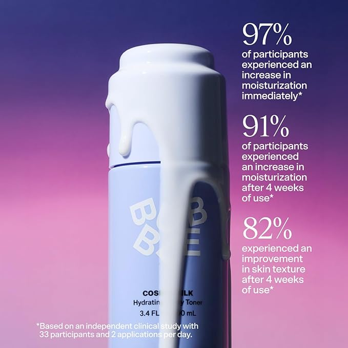 Bubble Skincare Cosmic Silk Hydrating Milky Toner - Ceramide-Rich Face Toner for Dry, Dehydrated Skin with Hyaluronic Acid, Maple Sap Water, Allantoin - Radiant, Glazed Look (100ml)
